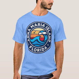 Camiseta Anna Maria Island Florida Fl Nautical Waves TShirt