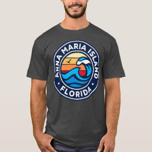 Camiseta Anna Maria Island Florida Fl Nautical Waves TShirt