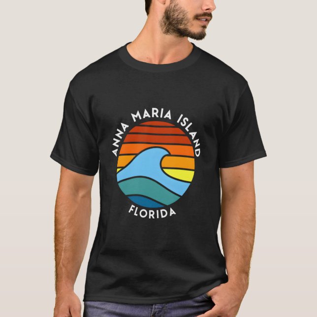 Camiseta Anna Maria Island Florida Wave (Anverso)
