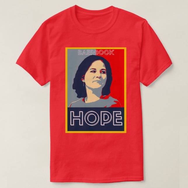 Camiseta Annalena Baerbock HOPE 2021 Obama (Diseño del anverso)
