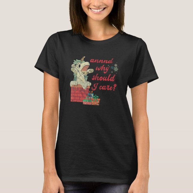 Camiseta Annd Why Should I Care Unicorn Christmas Chimney (Anverso)