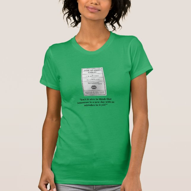 Camiseta Anne de aguilones verdes ningunos errores todavía (Anverso)
