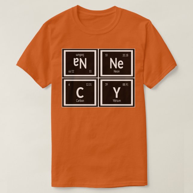 Camiseta Annecy City Table of Elements (Diseño del anverso)