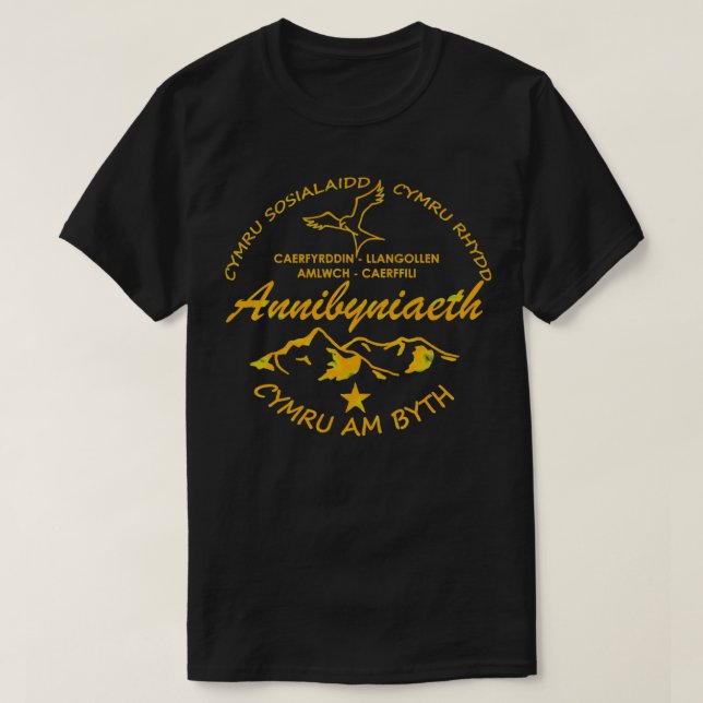 Camiseta Annibyniaeth Cymru am Byth (Diseño del anverso)