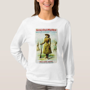Camiseta Annie Oakley, la salvaje Poster occidental de Buff
