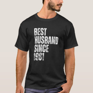 Camiseta Anniv De Boda Vintage Para Hombres Mejor Marido De