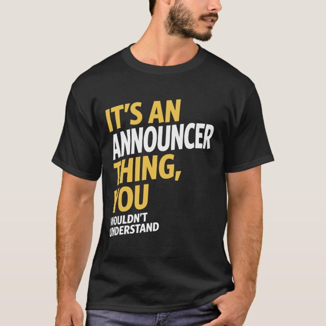 Camiseta Announcer Thing (Anverso)