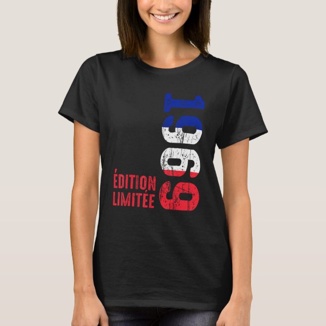 Camiseta Año 1969 Nacimiento francés 1969 Desde 1969 Ret (Anverso)