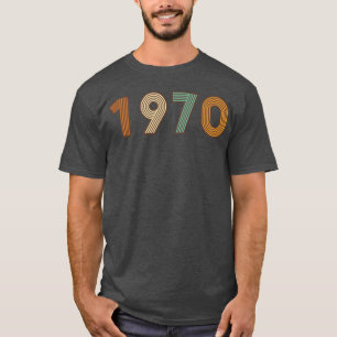 Camiseta Año 1970 Viva los 70 colores retro