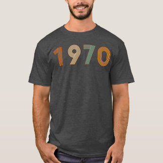 Camiseta Año 1970 Viva los 70 colores retro