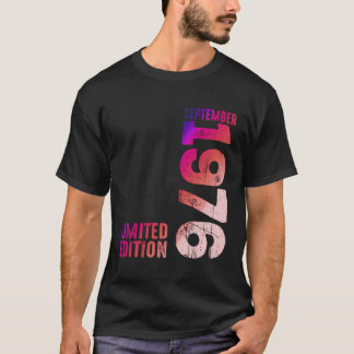 Camiseta Año 1976 Mes De Septiembre De 1976 Retro 1976 Vint