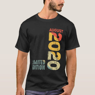 Camiseta Año 2020 Agosto 2020 Retro 2020 Vintage 2020 Sinc