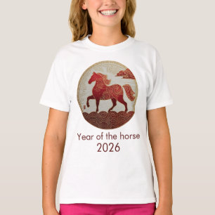 Camiseta Año 2026 del Caballo – Arte del Año Nuevo Lunar