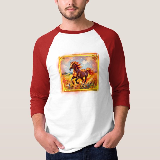 Camiseta Año 2026 del Caballo de Fuego - (Anverso)