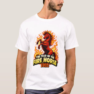 Camiseta Año 2026 del Caballo de Fuego del Zodiaco Chino Ar