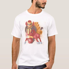 Camiseta Año acuático del caballo, Samurai