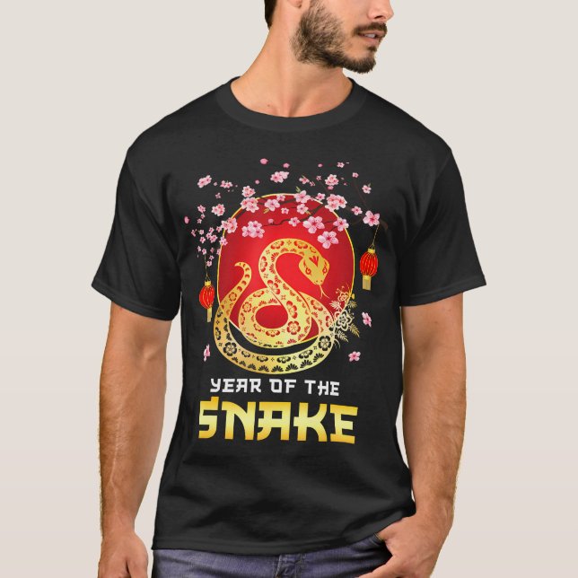Camiseta Año Asombroso De La Serpiente 2025 Año Nuevo Chino (Anverso)