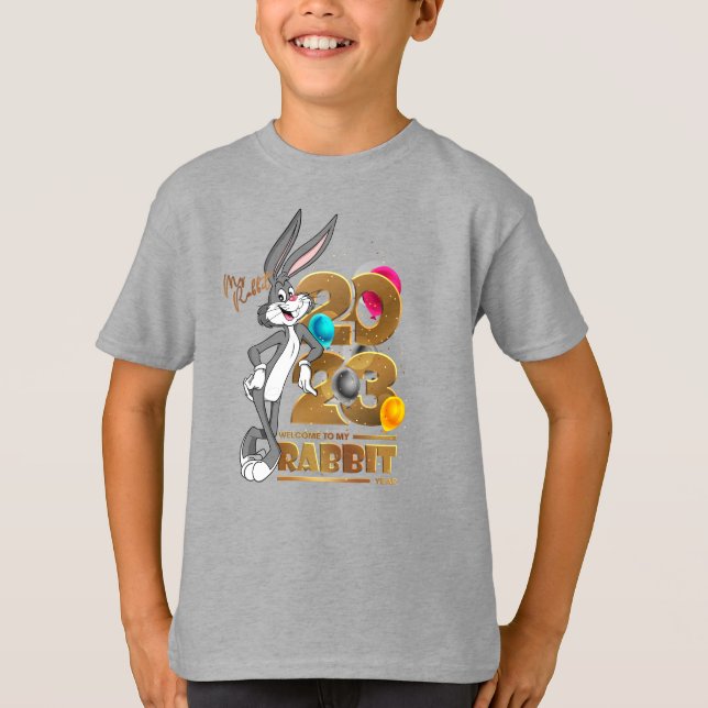 Camiseta Año Conejo Feliz 2023 | Niños (Anverso)