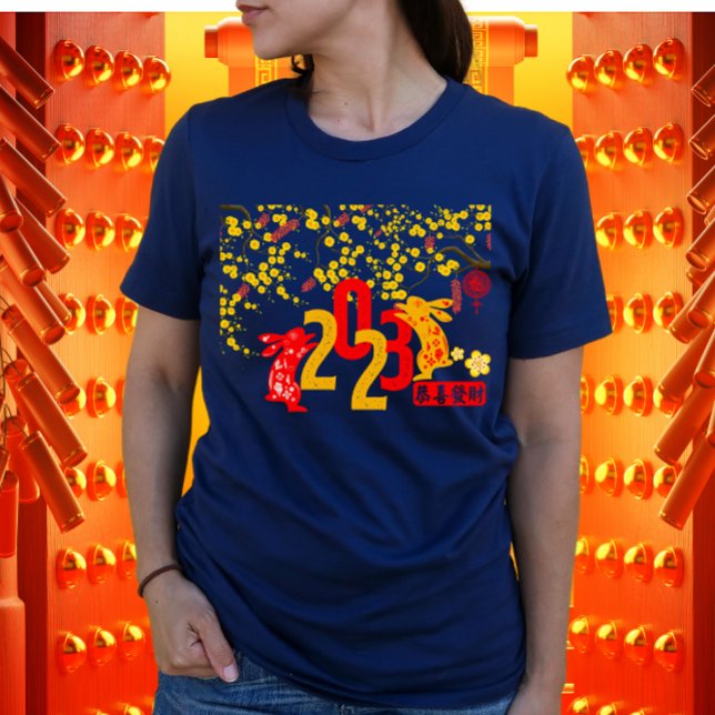 Camiseta Año Conejo Sakura Gong Xi Fa Cai (Subido por el creador)