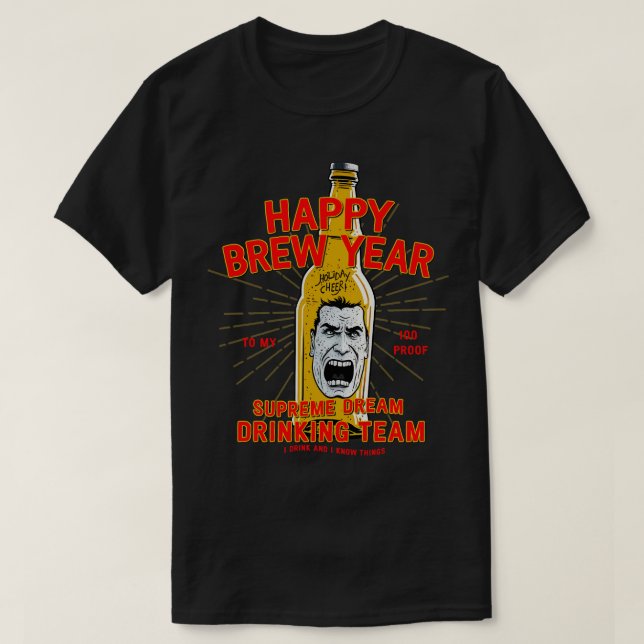 Camiseta año de brea feliz (Diseño del anverso)