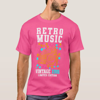 Camiseta Año de casete de música chica