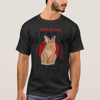 Camiseta Año de Conejo Chino 2023 Estética China_2