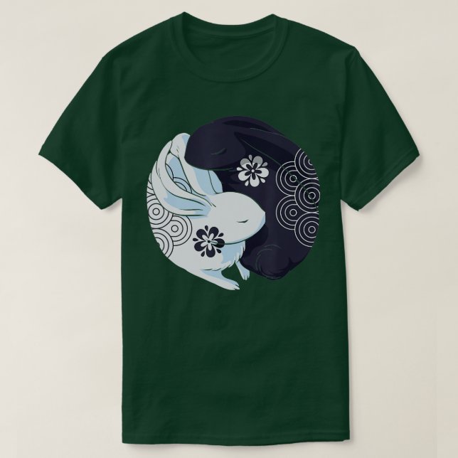 Camiseta Año De Conejo De Yin Yang Feliz Año Nuevo Chino (Diseño del anverso)