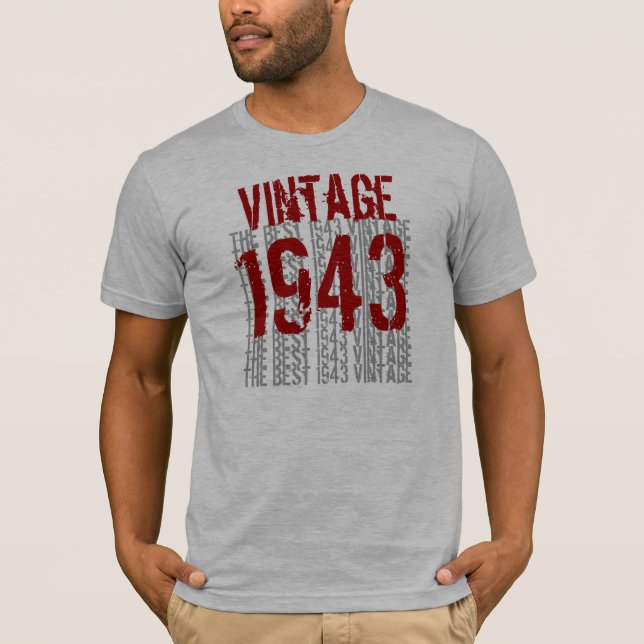 Camiseta Año de Cumpleaños 1943 Mejor W1988 (Anverso)