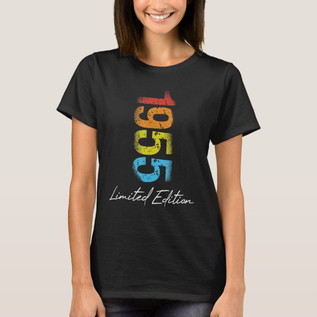 Camiseta Año de Cumpleaños 1955 Usado Grunge (Anverso)