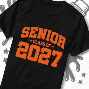 Camiseta Año de graduación Escuela Orange Clase Superior de
