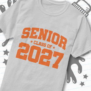 Camiseta Año de graduación Escuela Orange Clase Superior de