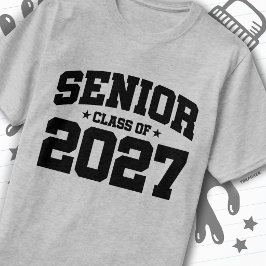 Camiseta Año de Graduación Orgullo Escolar Clase Superior d