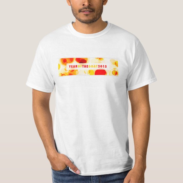 Camiseta año de la cabra 2015 (bokeh) (Anverso)