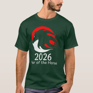 Camiseta Año de la Mujer del Caballo 2026 Caballo de Fuego