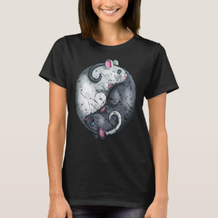 Camiseta Año de la Rat Ying Yang Feliz Año Nuevo Chino 2
