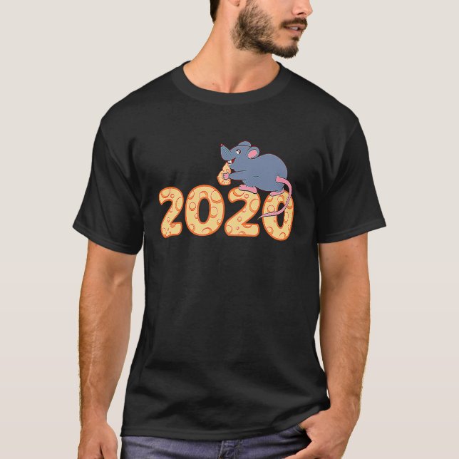 Camiseta Año de la Rata 2020 Año Nuevo chino Zodiaco (Anverso)