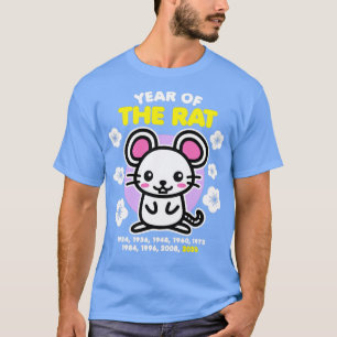 Camiseta Año de la Rata 2020 Feliz Año Nuevo Zodiaco Chino