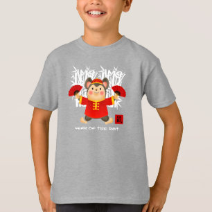 Camiseta Año de la Rata en China Ratón corto