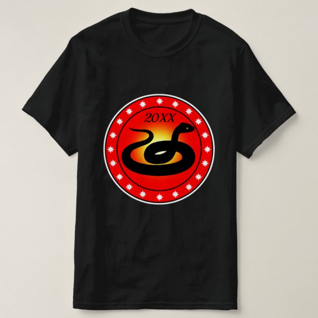 Camiseta Año de la serpiente (Diseño del anverso)