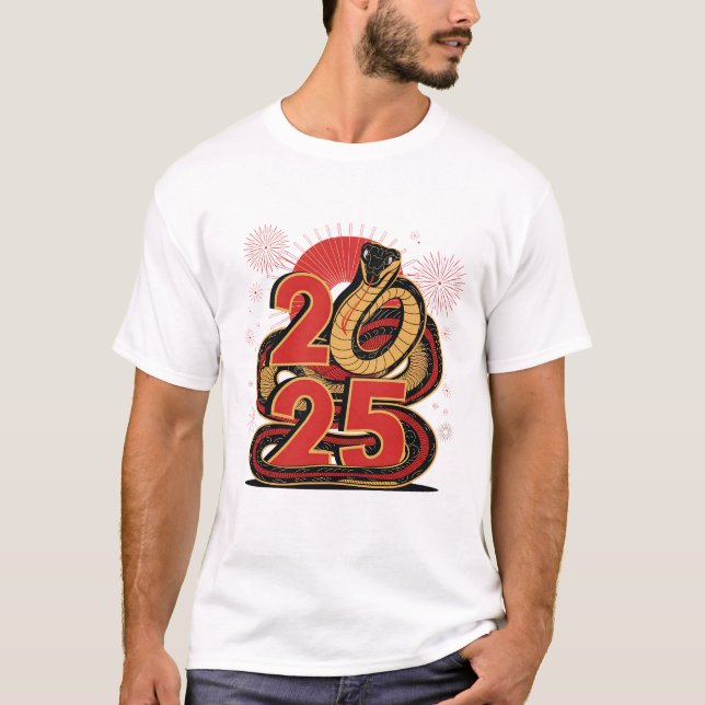 Camiseta Año De La Serpiente 2025 - Año Nuevo chino (Anverso)