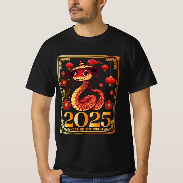 Camiseta Año De La Serpiente 2025 - Año Nuevo Lunar 2025 (Anverso)