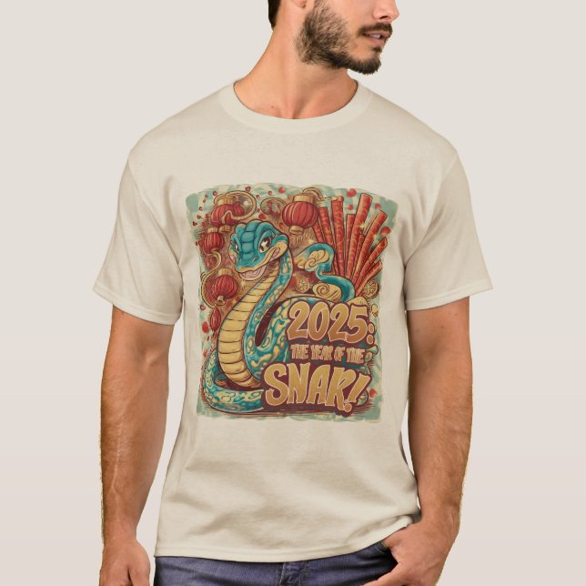 Camiseta Año De La Serpiente 2025 Año Nuevo Lunar Año Nuevo (Anverso)