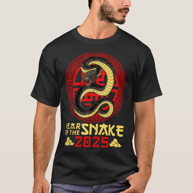 Camiseta Año De La Serpiente 2025 Zodiac Feliz Año Nuevo Ch (Anverso)
