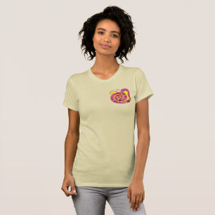 Camiseta año de la serpiente, serpiente floral roja