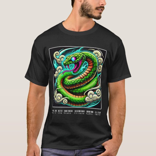 Camiseta Año de la serpiente: Símbolo chino 2025 (año nuevo (Anverso)