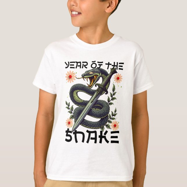 Camiseta Año de la serpiente Zodiac Año Nuevo chino (Anverso)