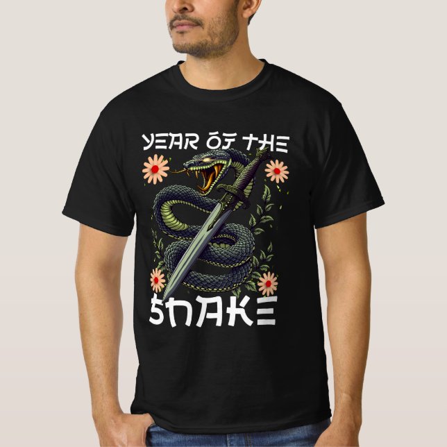Camiseta Año de la serpiente Zodiac Año Nuevo chino (Anverso)