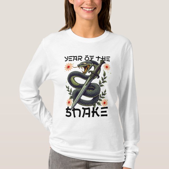 Camiseta Año de la serpiente Zodiac Año Nuevo chino (Anverso)