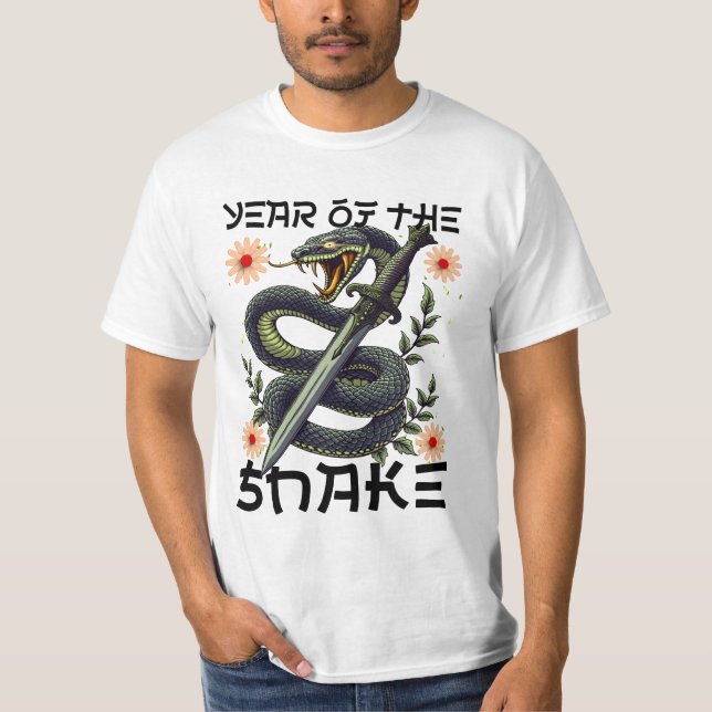 Camiseta Año de la serpiente Zodiac Año Nuevo chino (Anverso)