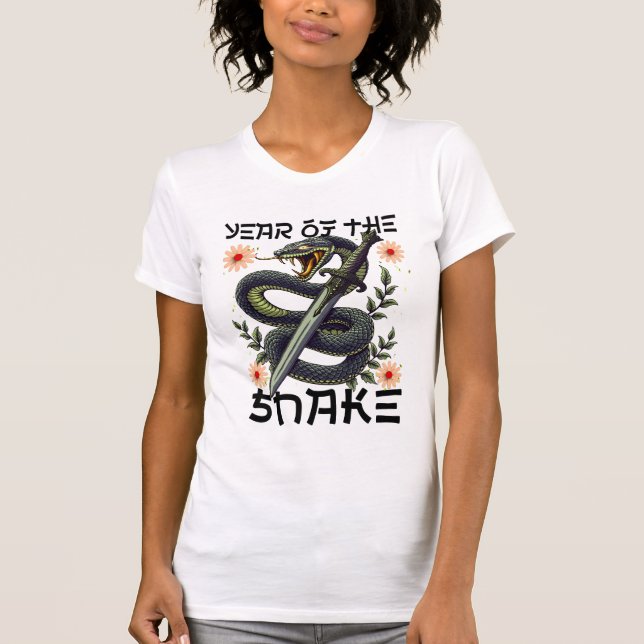 Camiseta Año de la serpiente Zodiac Año Nuevo chino (Anverso)